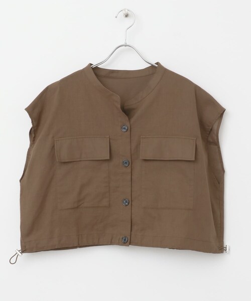 ITEMS URBANRESEARCH(アイテムズ アーバンリサーチ)の「リネンミックスドロストポケットシャツ(シャツ/ブラウス・レディース・BRN/NVY/NTL・FREE)」の12枚目の写真