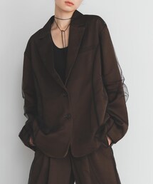 KBF | サテンチュールジャケット(テーラードジャケット)
