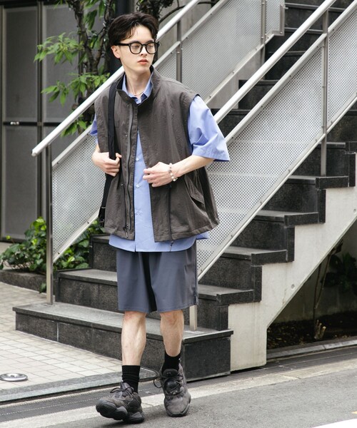 SENSE OF PLACE by URBAN RESEARCH（センスオブプレイスバイアーバンリサーチ）の「ルーズモッズベスト（ミリタリージャケット・メンズ・CHARCOAL/KHAKI/BLUE・M/L）」の10枚目の写真