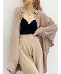 GYDA | 楊柳モモンガシャツ(シャツ/ブラウス)