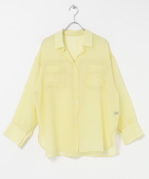 URBAN RESEARCH ROSSO（アーバンリサーチロッソ）の「シアースキッパーシャツ（シャツ/ブラウス・レディース・OFF/BLACK/SAX/YELLOW・Free）」の15枚目の写真