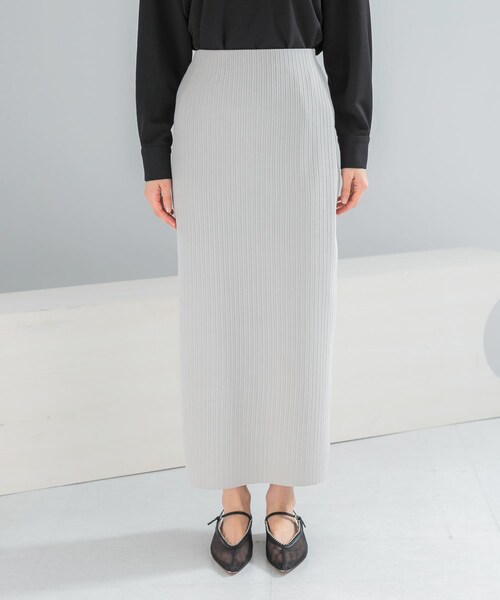 URBAN RESEARCH ROSSO（アーバンリサーチロッソ）の「リブタイトストレートスカート（スカート・レディース・L/GREIGE/BLACK・Free）」の18枚目の写真