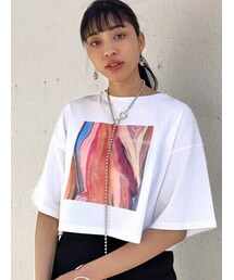 EMODA | ボックスグラフィックTシャツ(Tシャツ/カットソー)