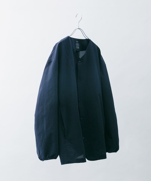 EKAL(エカル)の「『吸水速乾/通気性/軽量』DOT AIR NO COLLOR CARDIGAN(カーディガン/ボレロ・メンズ・ネイビー/ブラック/ブリック・M/L)」の19枚目の写真