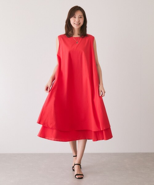 Jayro(ジャイロ)の「ノースリーブワンピース(ワンピース・レディース・ブラック/ネイビー/ブルー/オレンジ/イエロー・F)」の5枚目の写真