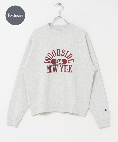 URBAN RESEARCH DOORS(アーバンリサーチドアーズ)の「『別注』Champion×DOORS SWEAT CREWNECK PULLOVER(スウェット・レディース・OATMEAL/O.GRAY/D.GRAY/NAVY・One)」の5枚目の写真