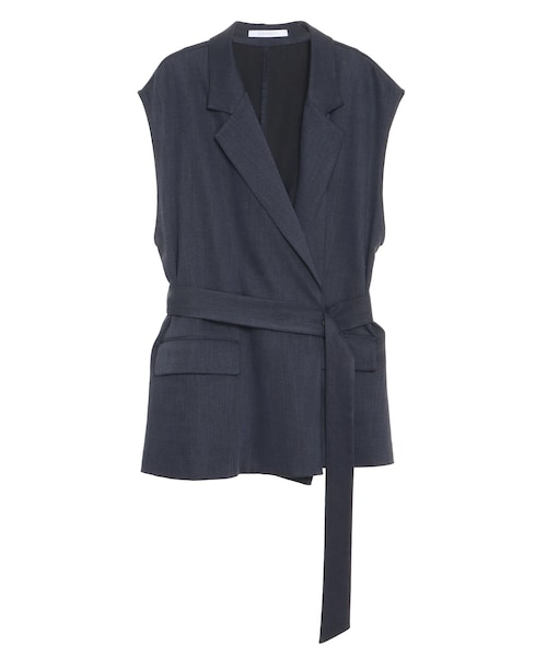 ELENDEEK(エレンディーク)の「BELTED TAILORED GILET(ベスト・レディース・アイボリー/ネイビー・F)」の7枚目の写真