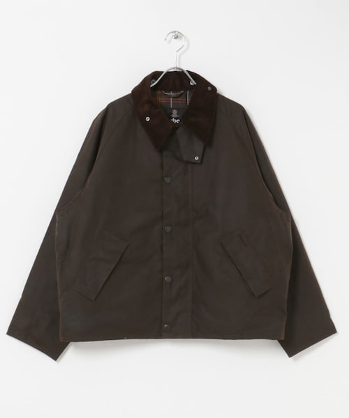 URBAN RESEARCH DOORS（アーバンリサーチドアーズ）の「Barbour　OS TRANSPORT WAX JACKET（テーラードジャケット・メンズ・BLACK/D.BROWN/SAGE・36/38/40）」の2枚目の写真