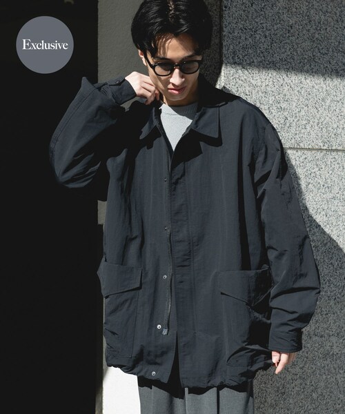 URBAN RESEARCH DOORS(アーバンリサーチドアーズ)の「『別注』Snow Peak Apparel×DOORS NYLON WASHER JACKET(テーラードジャケット・メンズ・GREIGE/CHARCOAL/BLACK・M/L/XL)」の14枚目の写真