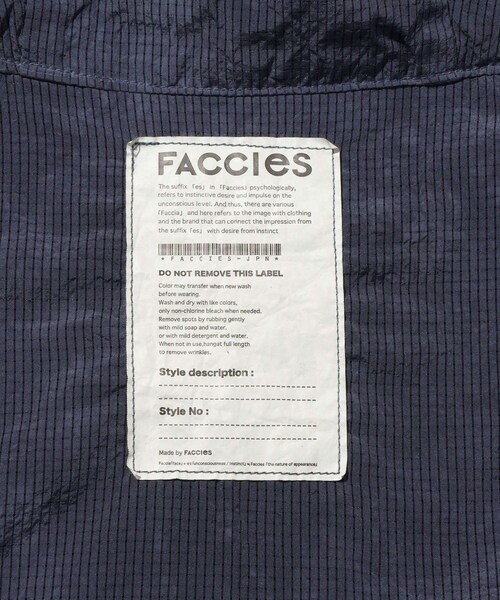 ADAM ET ROPE'(アダムエロペ)の「【FACCIES/ファッチーズ】GARMENT DYE MESH TRAVELER JACKET(その他アウター・メンズ・ブラック・1/2)」の13枚目の写真