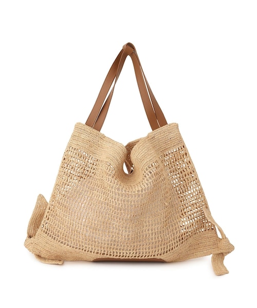 ADAM ET ROPE'(アダムエロペ)の「【HEREU(ヘリュー)】CADOR RAFFIA MESH(ショルダーバッグ・レディース・ベージュ・F)」の4枚目の写真