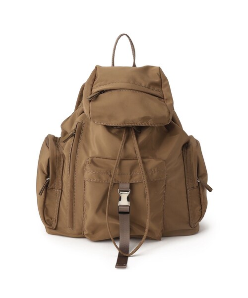 ADAM ET ROPE'(アダムエロペ)の「【WEB限定】撥水アウトポケットリュック(バックパック/リュック・レディース・ブラック/ブラウン系・F)」の12枚目の写真