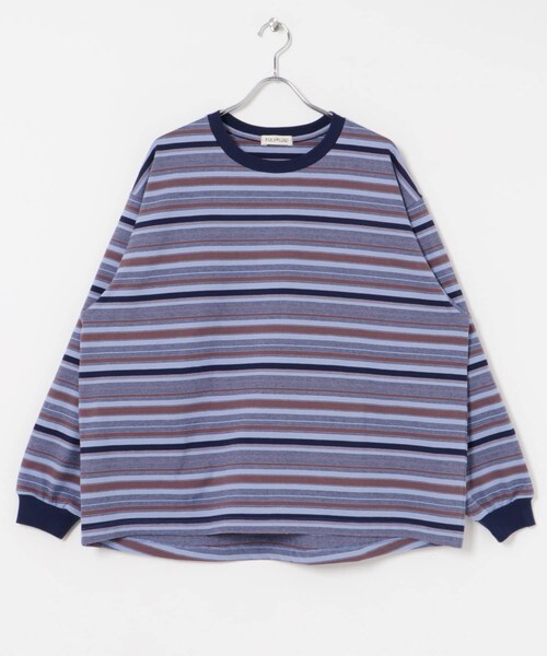 URBAN RESEARCH（アーバンリサーチ）の「POLYPLOID　OVERSIZE LONGSLEEVE B（Tシャツ/カットソー・メンズ・PPL/NVY/GRY/BLK・2/3/4）」の11枚目の写真