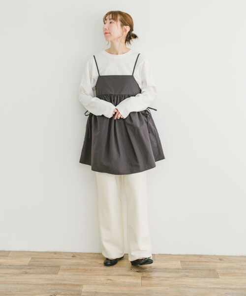 ITEMS URBANRESEARCH(アイテムズ アーバンリサーチ)の「ポケットギャザーキャミ(キャミソール・レディース・BEG/CHA・FREE)」の7枚目の写真