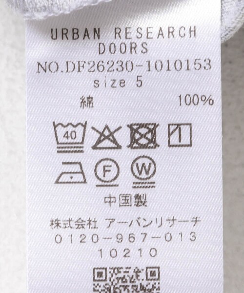URBAN RESEARCH DOORS（アーバンリサーチドアーズ）の「FORK&SPOON　リンガーショートスリーブTシャツ（Tシャツ/カットソー・メンズ・GRYxCCL/BRNxSAX/NVYxGRN・4/5）」の10枚目の写真