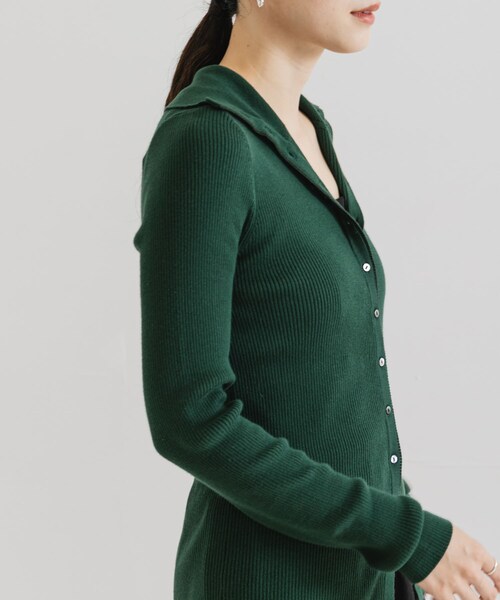 URBAN RESEARCH（アーバンリサーチ）の「『UR TECH』2WAYリブニット（ニット/セーター・レディース・OFF/BRICK/GREEN・FREE）」の18枚目の写真