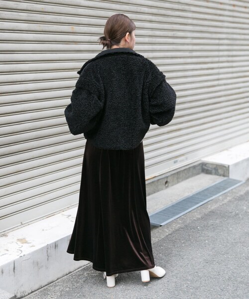 KBF（ケイビーエフ）の「セミフレアベロアスカート（スカート・レディース・D.BROWN/BEIGE/BLACK・one）」の21枚目の写真