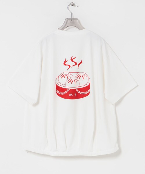 URBAN RESEARCH(アーバンリサーチ)の「551蓬莱×UR ドロストショートスリーブTシャツ(Tシャツ/カットソー・レディース・OFF/CHARCOAL/ICE BLUE・S/M/L/XL)」の15枚目の写真