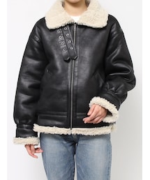 Ungrid | フェイクムートンボアブルゾン(ブルゾン)