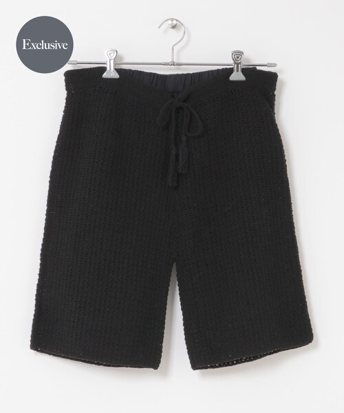 URBAN RESEARCH DOORS(アーバンリサーチドアーズ)の「『別注』AFLOAH×DOORS KNIT SHORT PANTS(その他パンツ・レディース・BLACK/BROWN・One)」の3枚目の写真