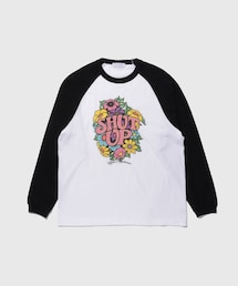 ADAM ET ROPE' | 【LIBRIO MENDONCA/リブリオ メンドンサ】FLOWER PRINTED RAGLAN TEE(Tシャツ/カットソー)