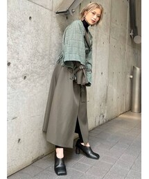 MURUA | フリンジケープコート(トレンチコート)