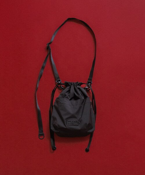 URBAN RESEARCH DOORS（アーバンリサーチドアーズ）の「BAICYCLON　EXCLUSIVE DRAW STRING BAG（ショルダーバッグ・レディース・BLACK/BROWN・Free）」の9枚目の写真