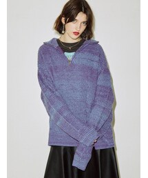 jouetie | ルーズハーフZIPニット(ニット/セーター)