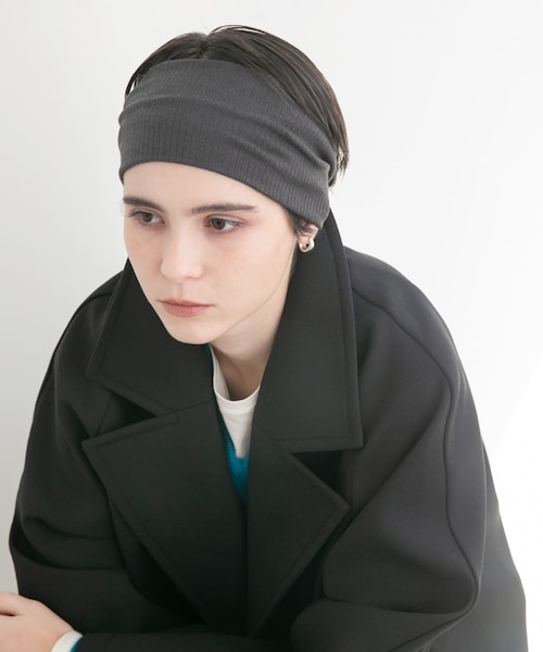 URBAN RESEARCH（アーバンリサーチ）の「decor『デコール』　Rib Wide Hairband（ヘアバンド・レディース・GRAY/BLACK/BROWN・-）」の2枚目の写真