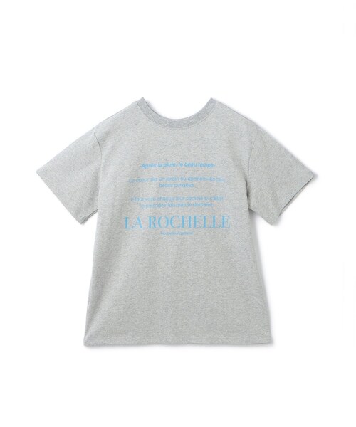 Jayro（ジャイロ）の「前後2WAYロゴプリントT（Tシャツ/カットソー・レディース・ブラック/グレー/ホワイト系/ピンク・F）」の7枚目の写真