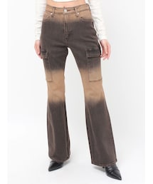 EVRIS | グラデーションフレアデニムパンツ【セットアップ着用可能】(デニムパンツ)