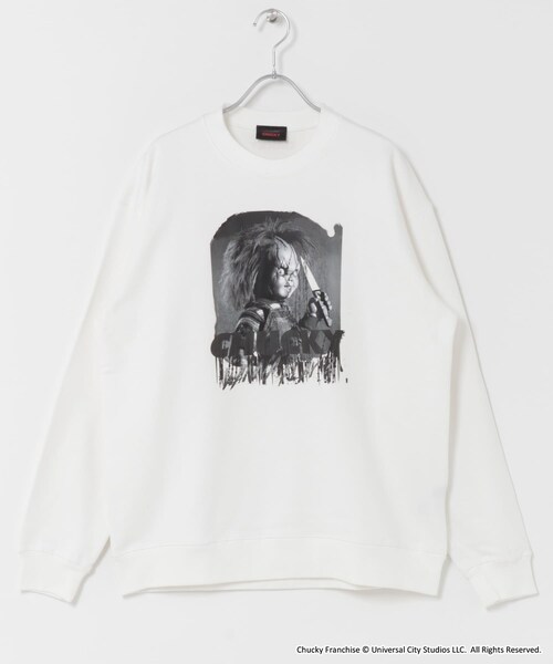 ITEMS URBANRESEARCH(アイテムズ アーバンリサーチ)の「『別注』UNIVERSAL MOVIEスウェット(スウェット・メンズ・CHUCKY WHT/CHUCKY BLK/PSYCHO WHT/PSYCHO BLK/ET WHT/ET BLK/JAWS WH/JAWS BLK・M/L)」の13枚目の写真