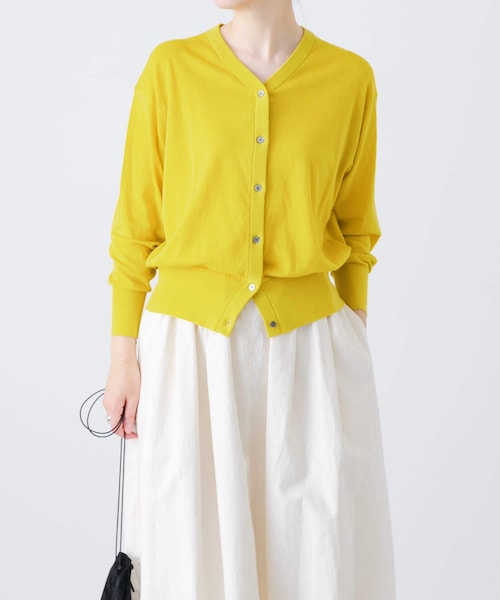 かぐれ（カグレ）の「コットンエアリーカーディガン（カーディガン/ボレロ・レディース・YELLOW/GRAY/BLACK・FREE）」の3枚目の写真
