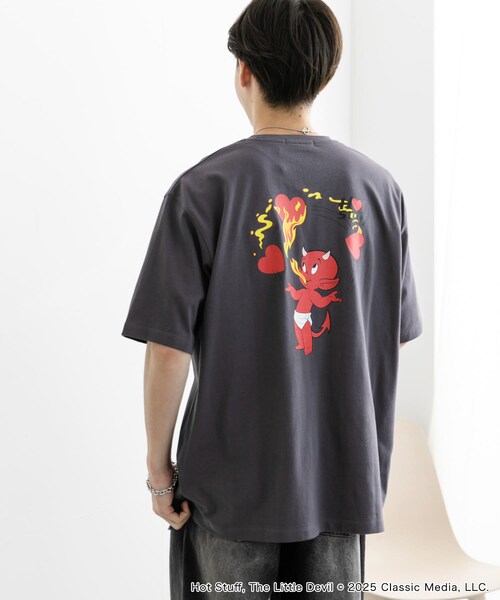 SENSE OF PLACE by URBAN RESEARCH(センスオブプレイスバイアーバンリサーチ)の「『別注』HOT STUFF×SENSE OF PLACE プリントTシャツ A(Tシャツ/カットソー・メンズ・WHITE/CHARCOAL/YELLOW・M/L)」の19枚目の写真