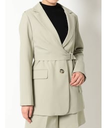 MERCURYDUO | 2WAYジレ付ツイルジャケット(テーラードジャケット)