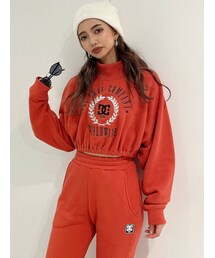 GYDA | 【セットアップ着用可】GYDA×DC HILLS COLLEGE ハイネックショートスウェットトップス(スウェット)