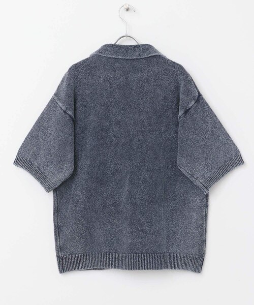 URBAN RESEARCH Sonny Label（アーバンリサーチサニーレーベル）の「インディゴパイルスキッパーポロシャツ（ポロシャツ・メンズ・ライトインディゴ/インディゴ・M/L）」の7枚目の写真