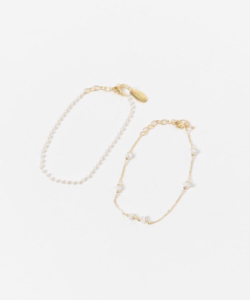 SMELLY（スメリー）の「パールストーン2セットブレスレット（ブレスレット・レディース・WH/GD・-）」の17枚目の写真