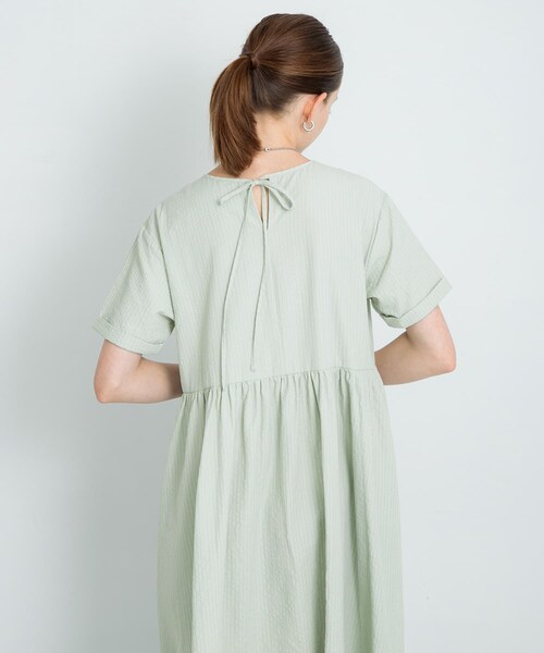 URBAN RESEARCH Sonny Label（アーバンリサーチサニーレーベル）の「ストライプサッカーワンピース（ワンピース・レディース・ブルー/ミント/ブラック・FREE）」の18枚目の写真