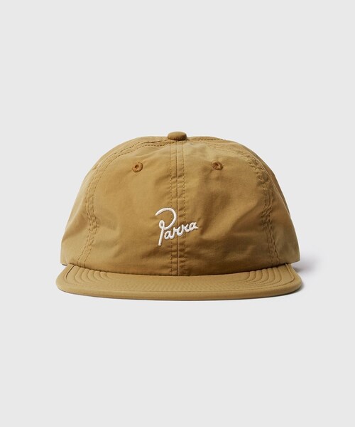 ADAM ET ROPE'（アダムエロペ）の「【by Parra/バイ・パラ】  Signature 6 panel hat（キャップ・メンズ・ホワイト/ダークブラウン/ネイビー系・F）」の4枚目の写真