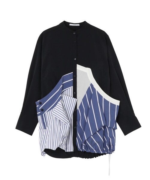 UN3D.(アンスリード)の「DECONSTRUCTION DOCKING SHIRT(シャツ/ブラウス・レディース・ホワイト/ブラック/ネイビー/ミックス・36/38)」の12枚目の写真