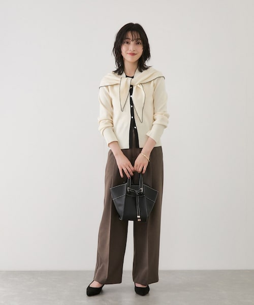 VIS(ビス)の「【復刻/J’aDoRe JUN ONLINE限定】フロントタイバッグ/マルチWAY(トートバッグ・レディース・ブラック/グレー系/ベージュ系・F)」の13枚目の写真