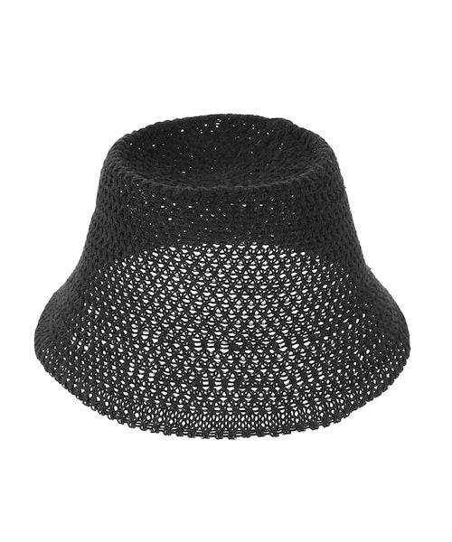 dazzlin（ダズリン）の「モノトーンアミアミバケットハット（ハット・レディース・ブラック/オフホワイト・F）」の18枚目の写真