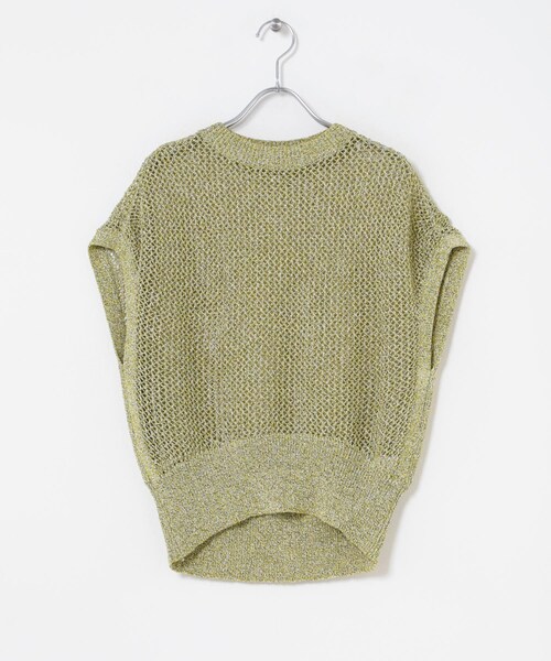 URBAN RESEARCH ROSSO（アーバンリサーチロッソ）の「ELENDEEK　MELANGE MESH KNIT（ベスト・レディース・GRY/GRN・Free）」の10枚目の写真