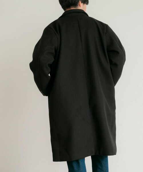 ITEMS URBANRESEARCH（アイテムズ アーバンリサーチ）の「ウールライクメルトン チェスターコート（チェスターコート・メンズ・MOC/BLK/KHK・M/L）」の15枚目の写真