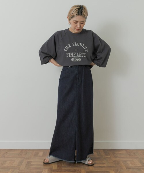 URBAN RESEARCH DOORS（アーバンリサーチドアーズ）の「Denim Flare Skirt（デニムスカート・レディース・ONE WASH/INDIGO・S/M）」の9枚目の写真