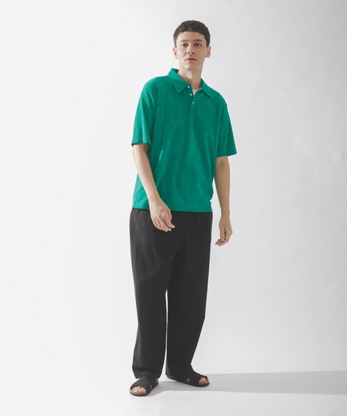 URBAN RESEARCH Sonny Label（アーバンリサーチサニーレーベル）の「配色パイルポロシャツ（ポロシャツ・メンズ・グレー/グリーン/ネイビー・M/L）」の20枚目の写真