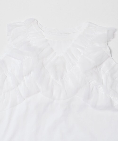 SENSE OF PLACE by URBAN RESEARCH(センスオブプレイスバイアーバンリサーチ)の「フリルデザインカットトップ(Tシャツ/カットソー・レディース・OFF WHITE/BLACK/BEIGE・One)」の11枚目の写真