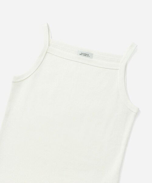 Saturdays NYC(サタデーズ ニューヨークシティ )の「Lara Tank Top | WOMEN(タンクトップ・レディース・ブラック/チャコール/ホワイト/ブルー・L/M/S)」の17枚目の写真