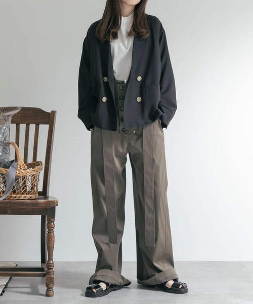 THE GOODLAND MARKET（ザグッドランドマーケット）の「ザ グッドランド マーケット　#200426 overall（サロペット/オーバーオール・レディース・KHAKI・FREE）」の9枚目の写真